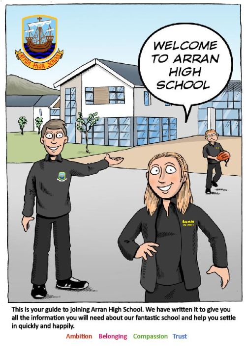 A4 Starting Secondary School Comic: your school illustrated
