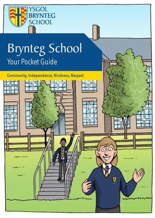 A6 'Pocket Guide' Starting Welsh Secondary School Comic: your school illustrated