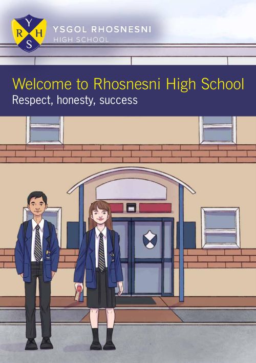 A4 Starting  Welsh Secondary School Comic: your school illustrated