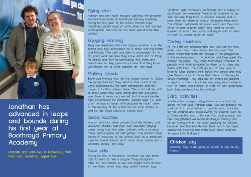 Jonathan 'full story' online case study