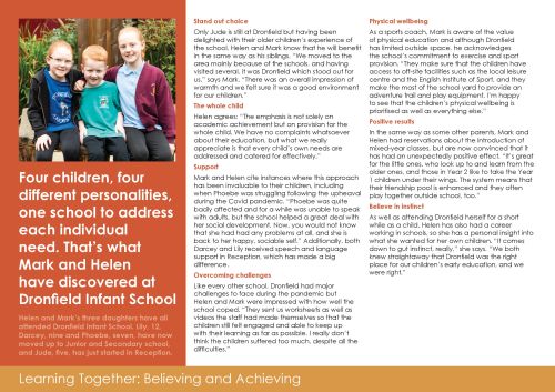 Helen 'full story' online case study