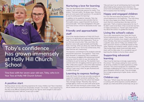 Tina 'full story' online case study