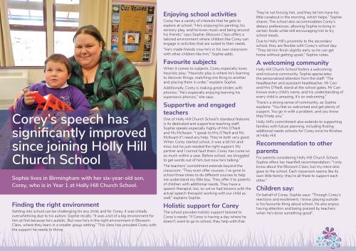 Sophie 'full story' online case study