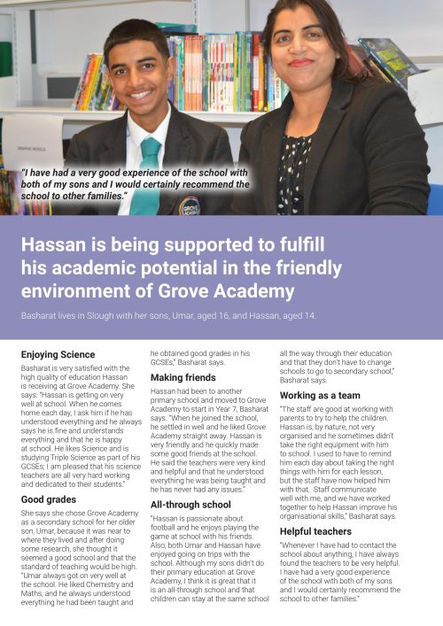 Hassan 'full story' online case study