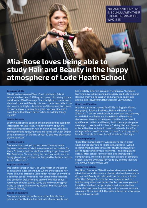 Mia-Rose 'Full Story' Online Case Study