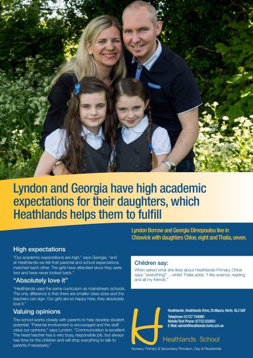 A3 Special School Parent/Pupil Case Study Posters